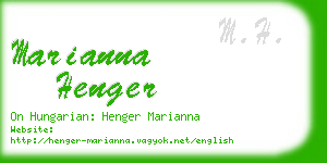 marianna henger business card